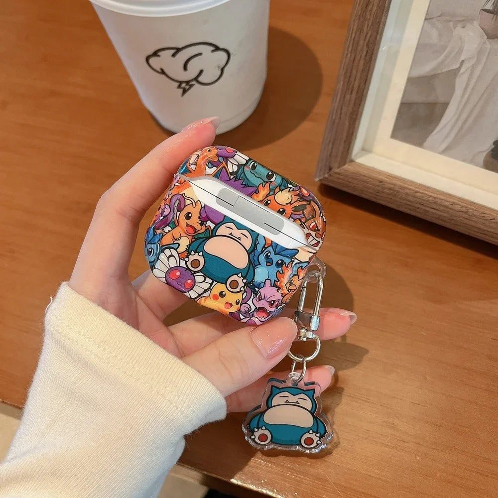 2026 New Anime Pokemon Gengar Snorlax Adorable Earphone Case for Airpods 1 2 3 4 Pro 2 3 Wireless Bluetooth Headset Shell Gift