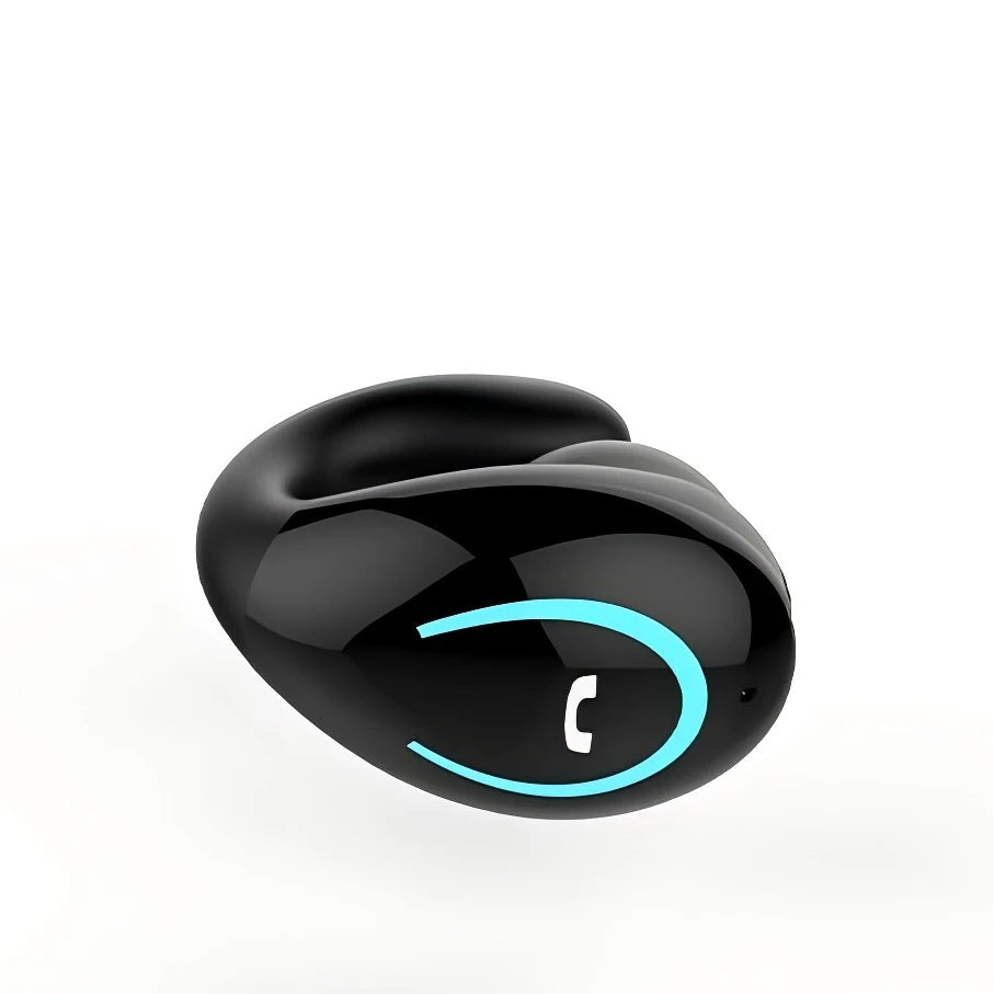 Audífonos Bluetooth Air-Conduction Inalámbricos con Micrófono y Diseño Clip-On para Trabajo y Conducción