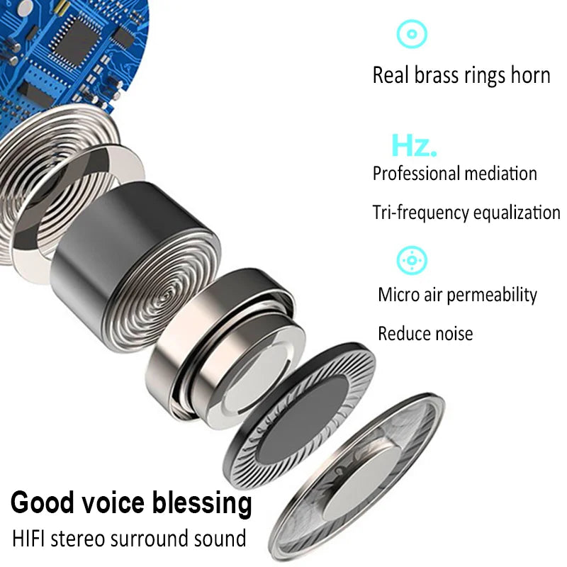 Audífonos Bluetooth Air-Conduction Inalámbricos con Micrófono y Diseño Clip-On para Trabajo y Conducción