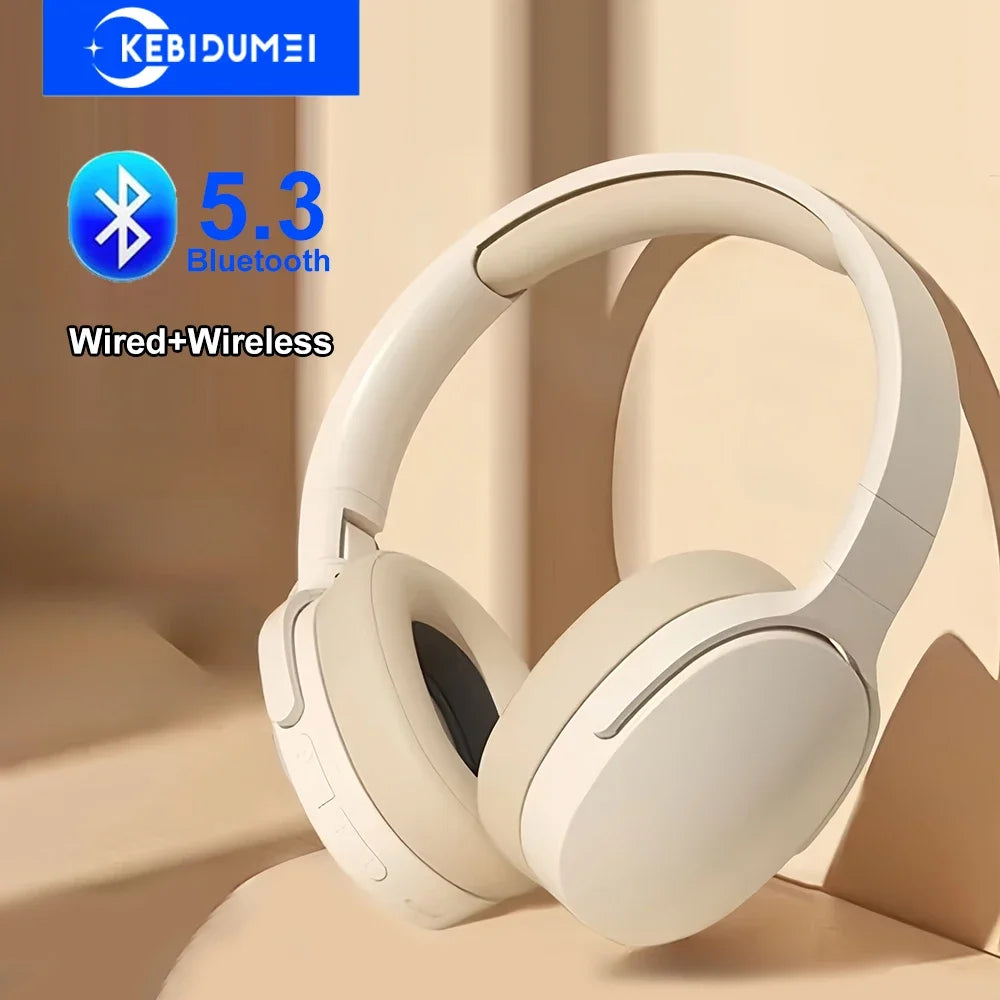 Audífonos Gaming Bluetooth 5.3 Dual Mode Inalámbricos y Cableados con Reducción de Ruido para iPhone y Xiaomi