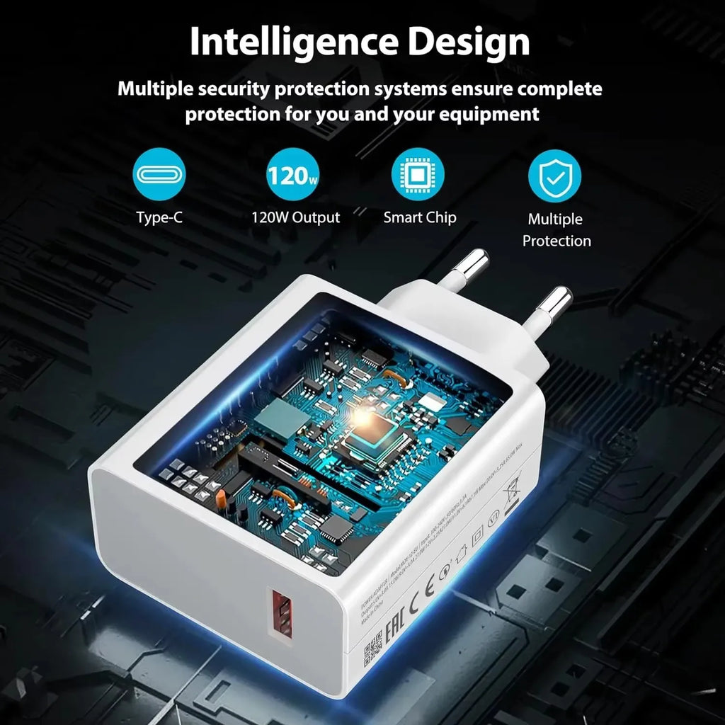 120W Fast USB Charger for Xiaomi 11 12 13 14 Redmi Note 11T 12 12T 13 14 Pro POCO F4 F5 X4 X5 X6 Type C Turbo Charging 6A Cable