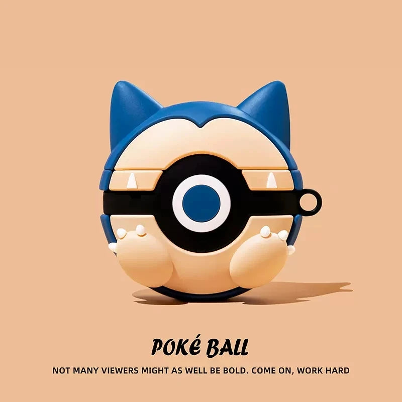 Funda Pokeball de Silicona para AirPods 1, 2, 3, 4, Pro y Pro 2