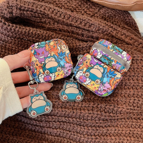 2026 New Anime Pokemon Gengar Snorlax Adorable Earphone Case for Airpods 1 2 3 4 Pro 2 3 Wireless Bluetooth Headset Shell Gift