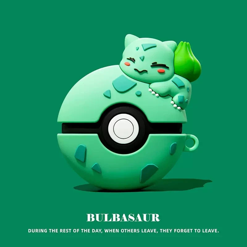 Funda Pokeball de Silicona para AirPods 1, 2, 3, 4, Pro y Pro 2
