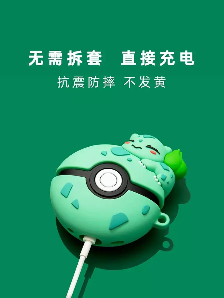Funda Pokeball de Silicona para AirPods 1, 2, 3, 4, Pro y Pro 2