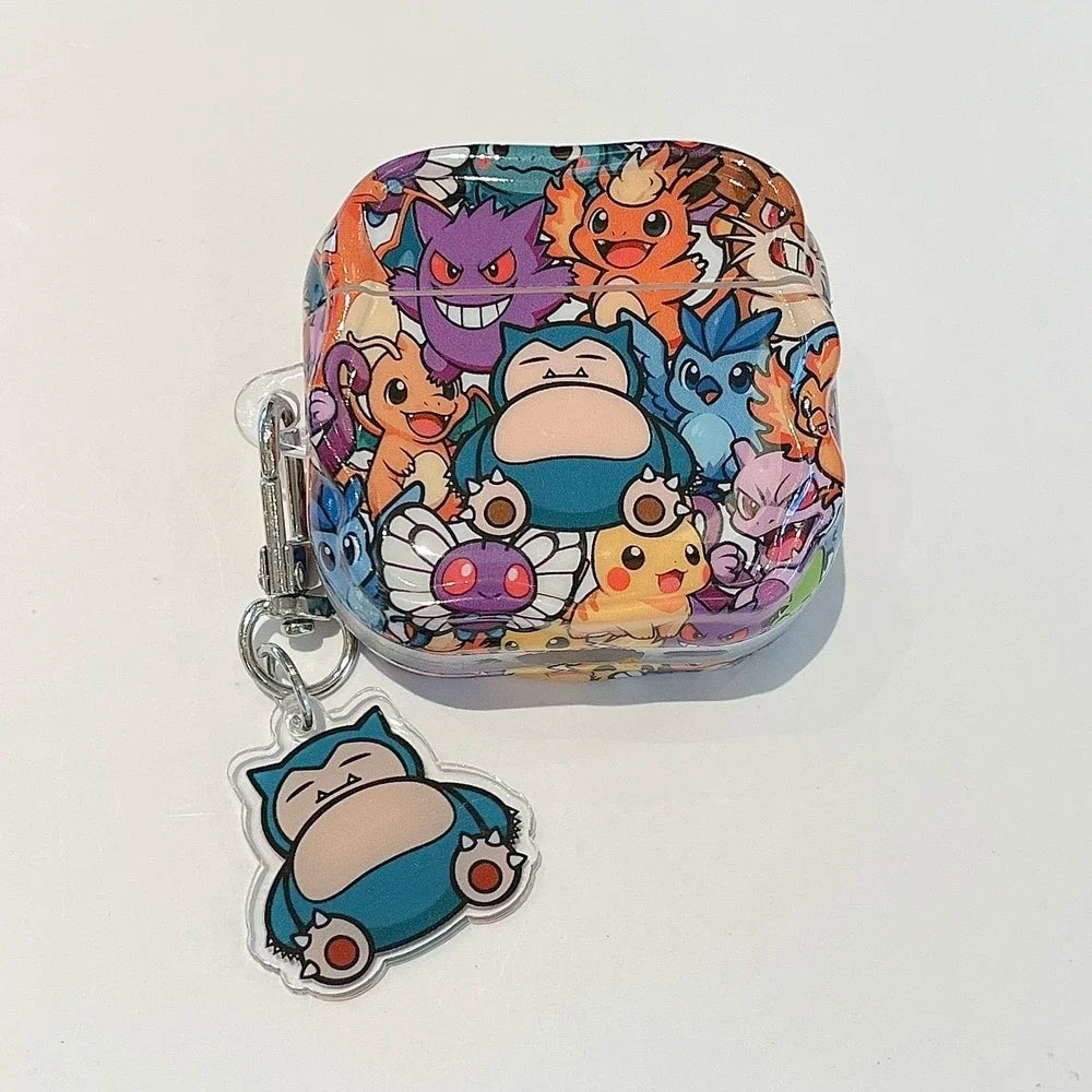2026 New Anime Pokemon Gengar Snorlax Adorable Earphone Case for Airpods 1 2 3 4 Pro 2 3 Wireless Bluetooth Headset Shell Gift